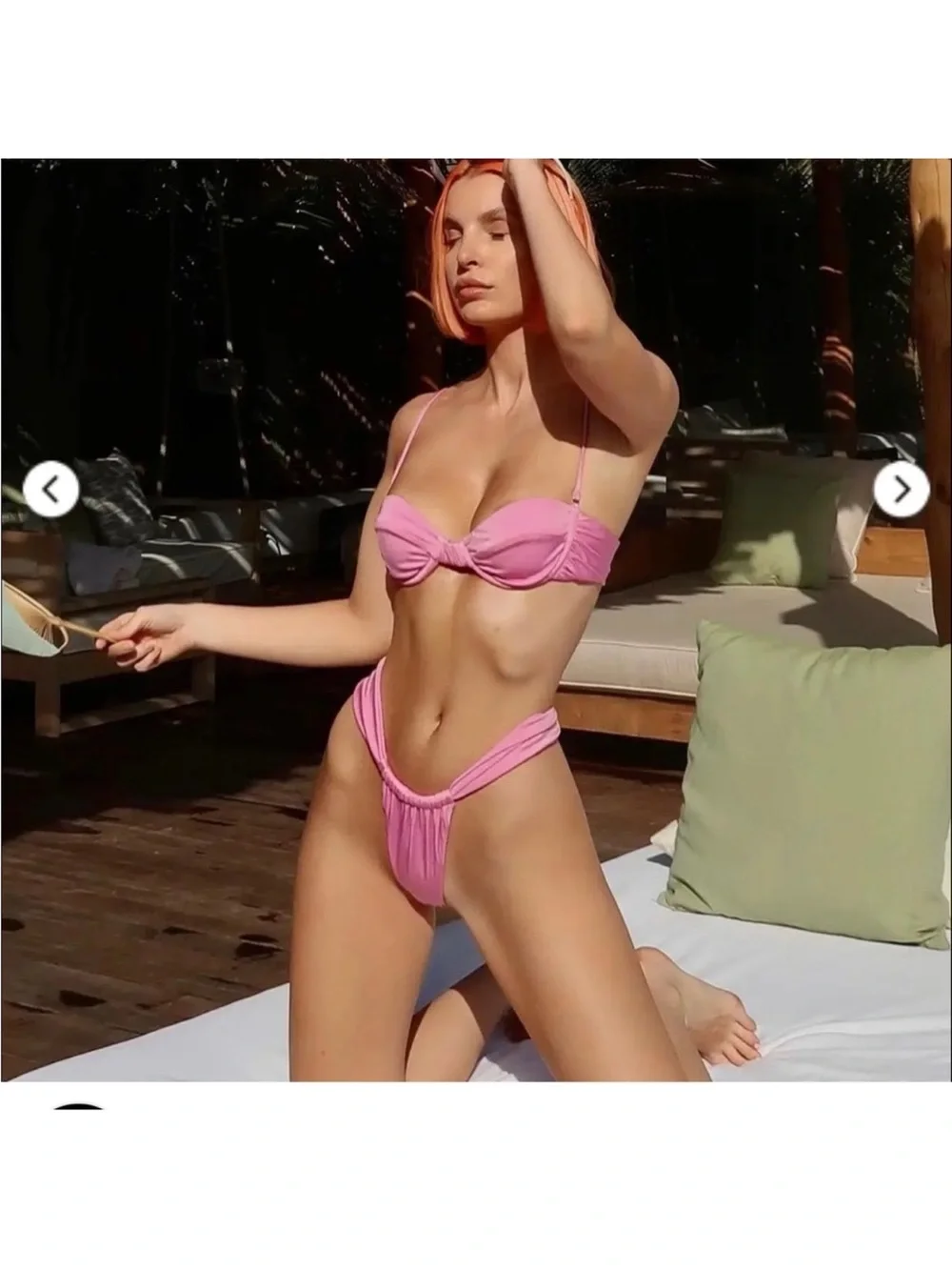 SOMMER SWIM THE SADIE BOTTOM IN PROFUMO PINK - Picture 3 of 12